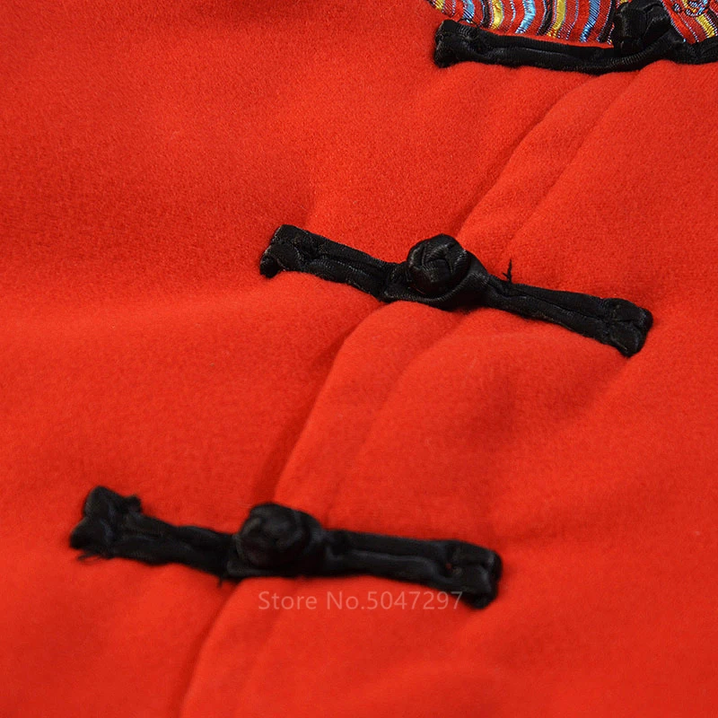 Г. Новогодний китайский топ, Детский костюм, блузка Hanfu, плотная одежда Hanfu для маленьких мальчиков традиционная китайская одежда для женщин и мужчин