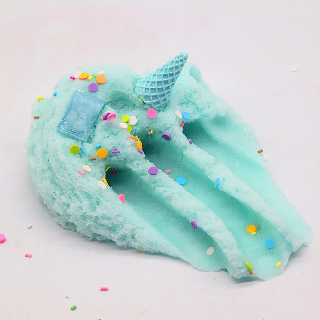 Cotton Candy Cloud Ice Creamcone Slime Swirl Scented-Clay Toys Decompression educational toys for children #A