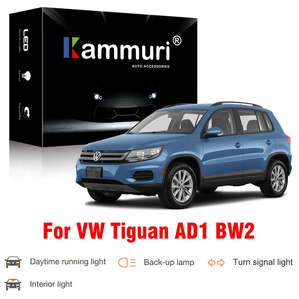 Светодиодная наружная лампа Canbus для Tiguan MK2 AD1 Allspace BW2 светодиодный дневные ходовые