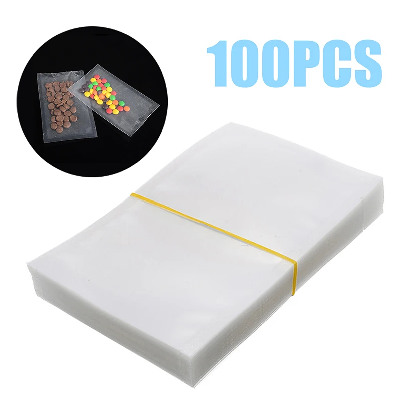 100 шт./лот маленький бытовой пищевой вакуумный упаковщик пакет прозрачная