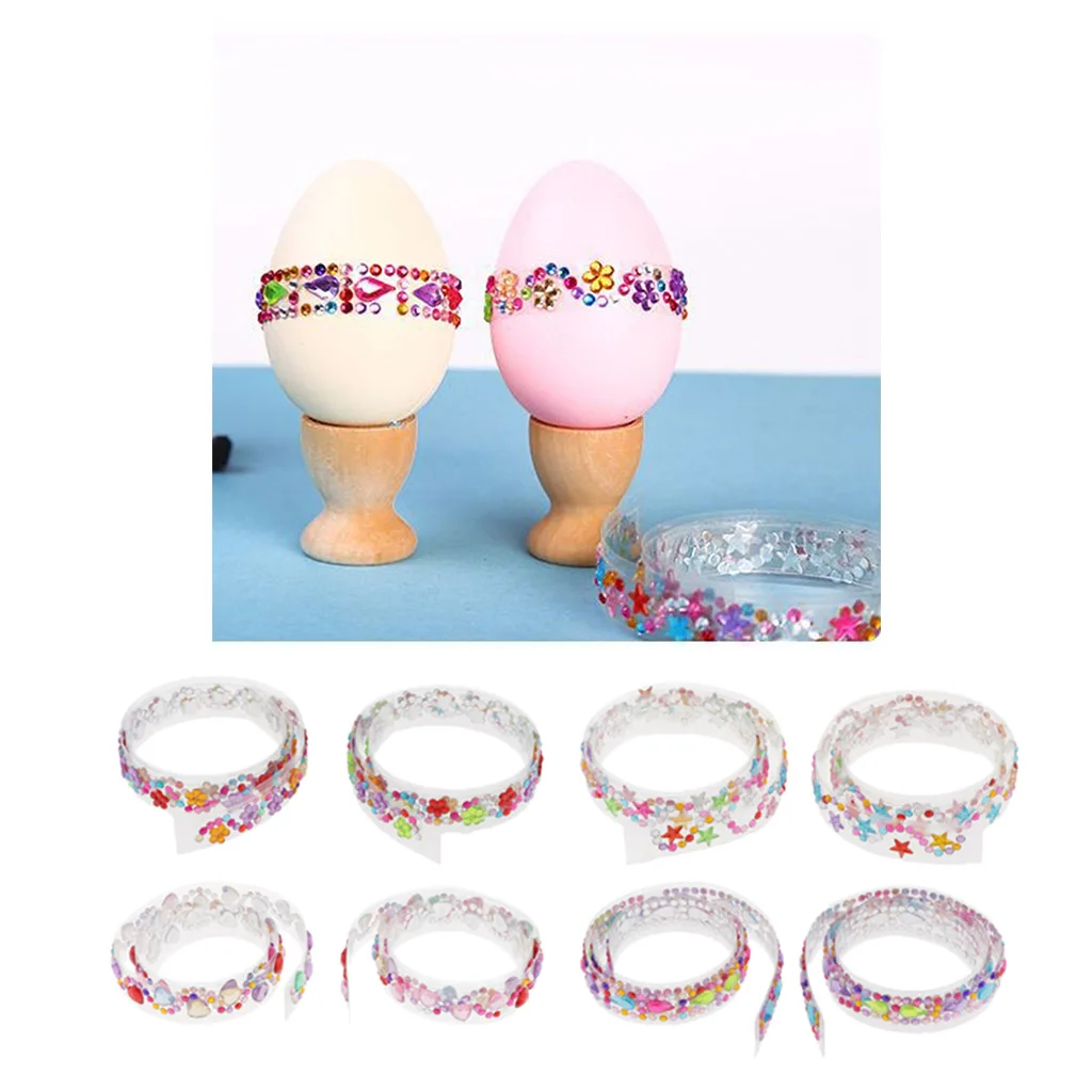 2Roll Bling Rhinestone Crystal Sticker Tape Decal Sheet Car Tablet Phone Decors