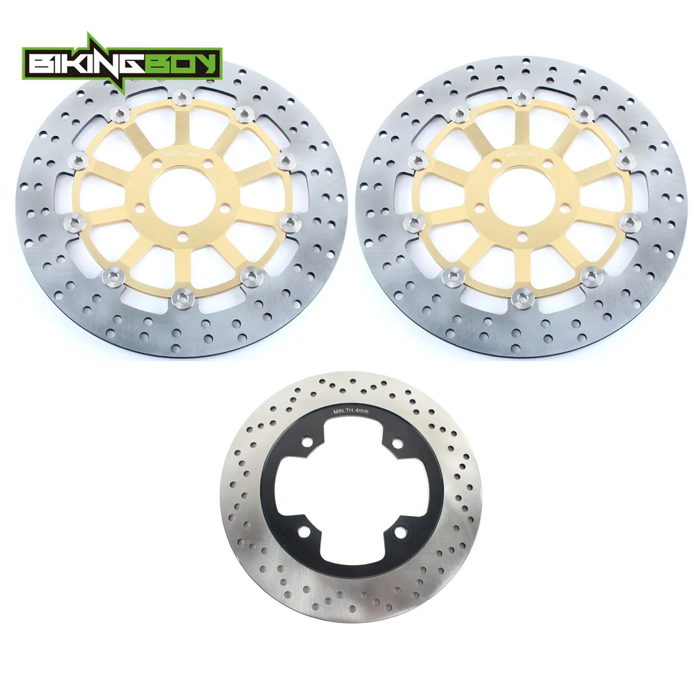 BIKINGBOY для KAWASAKI ZR-7 99-05 ZR-7S ввиде горшка 01-05 ZZR 600 93-07 ZR 550 Зефир 90-01 ZX400R 89-90 спереди и сзади тормозные диски роторы