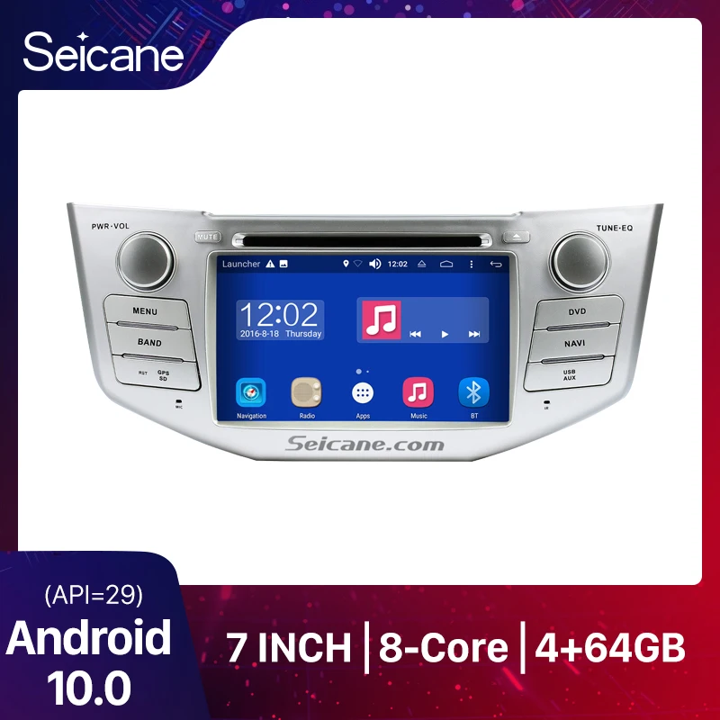 

Seicane 8-Core Car Radio Android 10.0 Multimedia Player For Lexus RX 400h RX 330 RX 350 RX 300 Toyota Harrier 2Din GPS Navi DVD