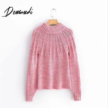

Demandi sweater women's autumn and winter new bowknot l casual fashion daily commuting knitting women's sweater
