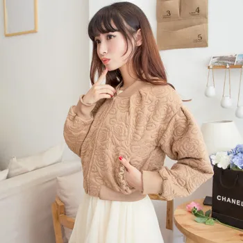 

Japan Thick BASEBALL embossed short jacket