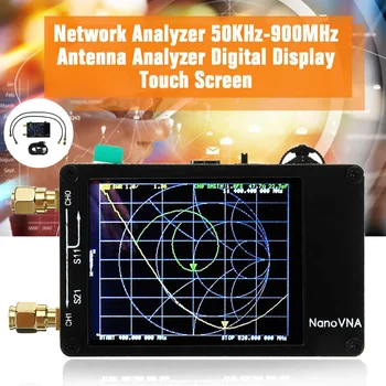 

For NanoVNA Vector Network Analyzer Press Screen MF HF VHF UHF 50Khz-900Mhz Antenna Analyzer Chargeable Professional