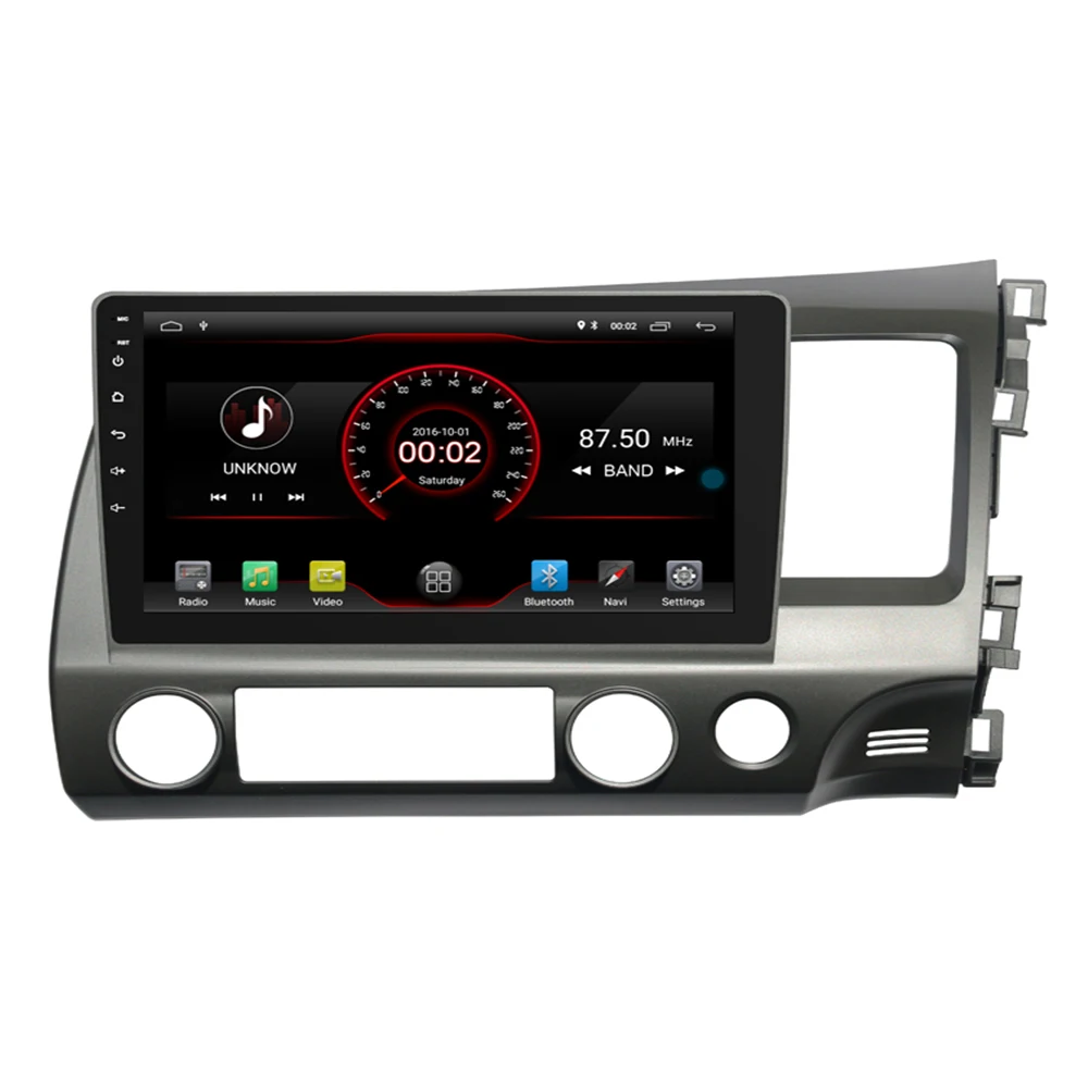 Автомагнитола 2DIN 10 2 дюйма android автомобильный DVD-плеер для Honda Civic 2006-2011RHD головное