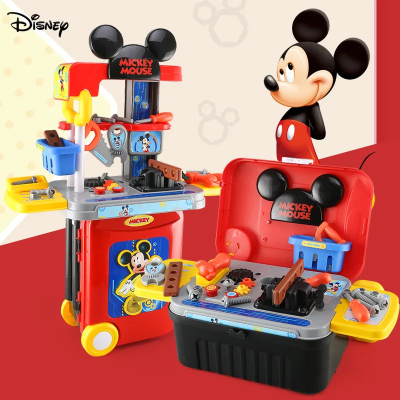 

Genuine Disney Mickey Simulation Tool Set Toy Children Baby Maintenance Management Platform Boys Family