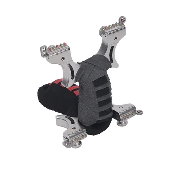 

Stainless steel Slingshot For Hunting Catapult Flat rubber Band Outdoor Shooting Powerful Handheld Bow New 2018