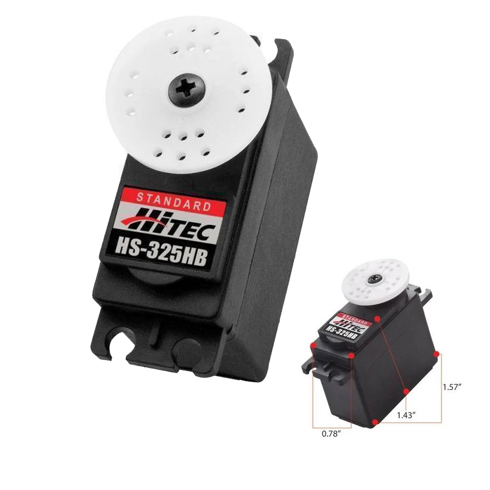

100% Hitec HS-325HB Plastic Gear Standard Servo 43g / 3.7kg / .15 sec