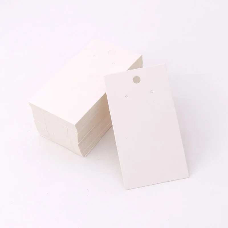 50pcs 5x9cm Earring Display Card Earring Card Holder Blank Kraft Paper Tags Ear Studs