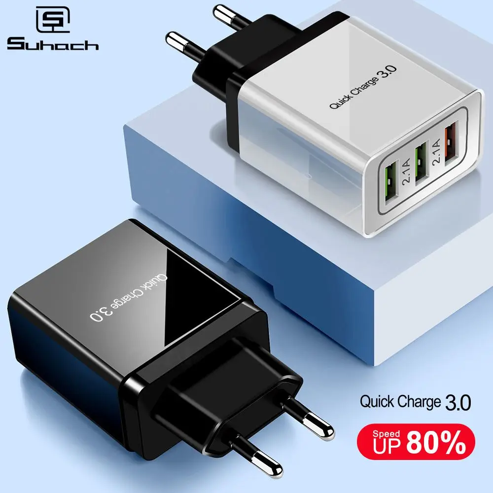 Быстрое зарядное устройство Suhach 3,0 USB зарядное устройство сетевой адаптер питания для мобильных телефонов iPhone iPad samsung Xiaomi QC3.0 быстрое зарядное устройство для путешествий