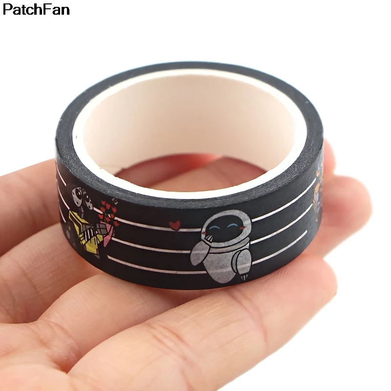 20 шт./лот Patchfan робот фильм стены E альбом книга DIY Скрапбукинг дети клей васи маскирующая Лента Печатный узор стикеры A2677