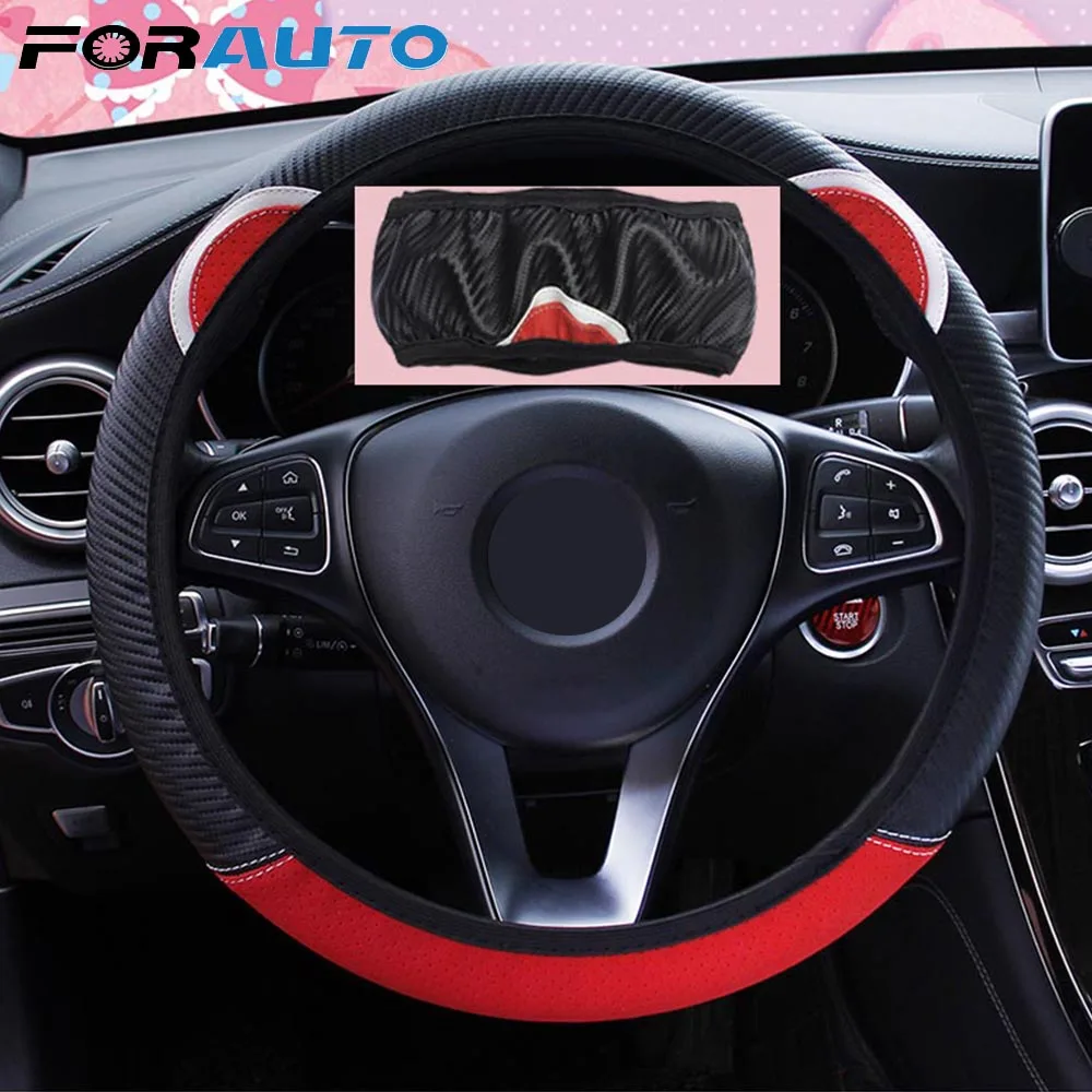 

Cute Cartoon Cat Ear Steering Wheel Cover Car Steering-Wheel Handle Covers Car-styling Auto Decoration Universal Car Accessories
