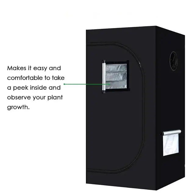600D Grow Sátor 60X60X120Cm Nem Mérgező, Fényvisszaverő Anyag - Image 2