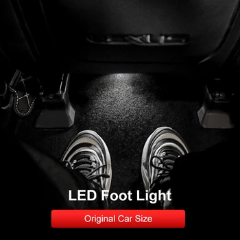 

QHCP Car Foot Lights Rear Seat Atmosphere Lamp LED 2Pcs Fit For Lexus UX260H 2019-2020 RX300 2016-2020 NX200 2015-2020 Accessory