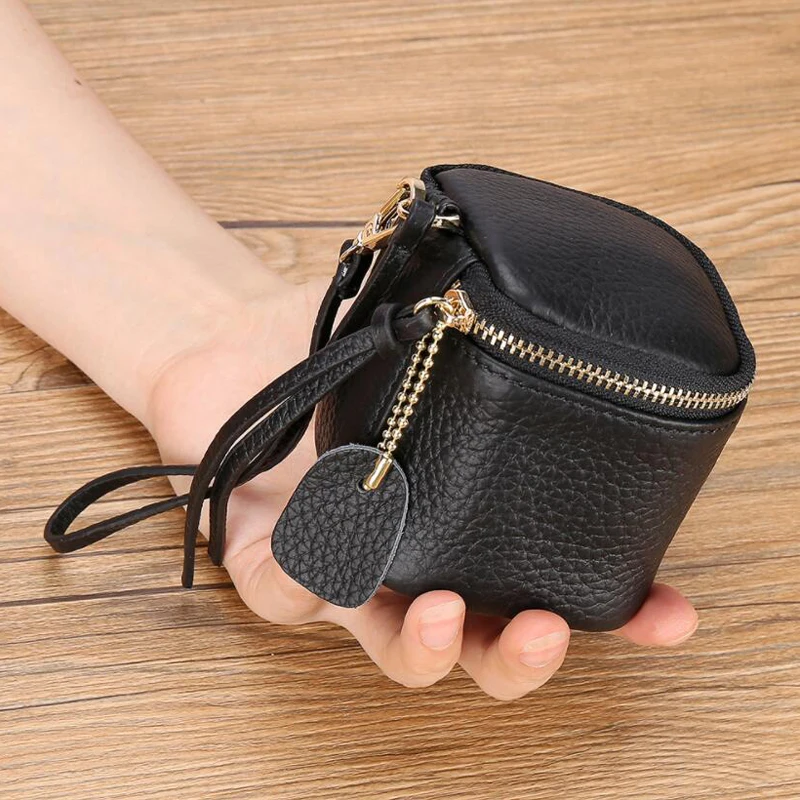 Купить Colorful Women's Coin Purse Fashion Mini Small Genuine Leather Wallet Female Keys Card Holder Zipper Cash Bag Square Pouch  Багаж и | Кошельки для монет (4000312443172)