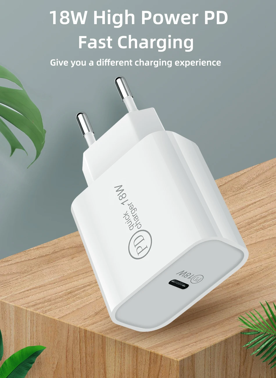 18 Вт PD Зарядное устройство USB C телефон адаптер питания для iPhone 11Pro XR Тип C к type C Быстрая Зарядка адаптер для samsung S9 S10 huawei