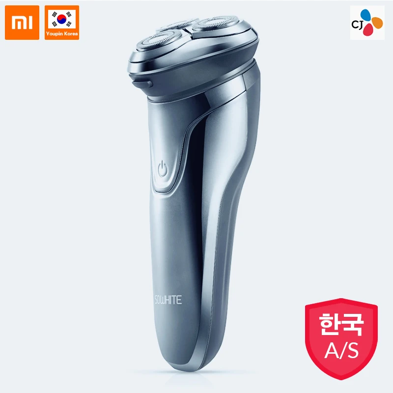 Продажа XIAOMI SO WHITE ES3 Мужская моющаяся USB перезаряжаемая электробритва, беспроводная умная бритва с управлением, Водонепроницаемая бритва для бритья ...