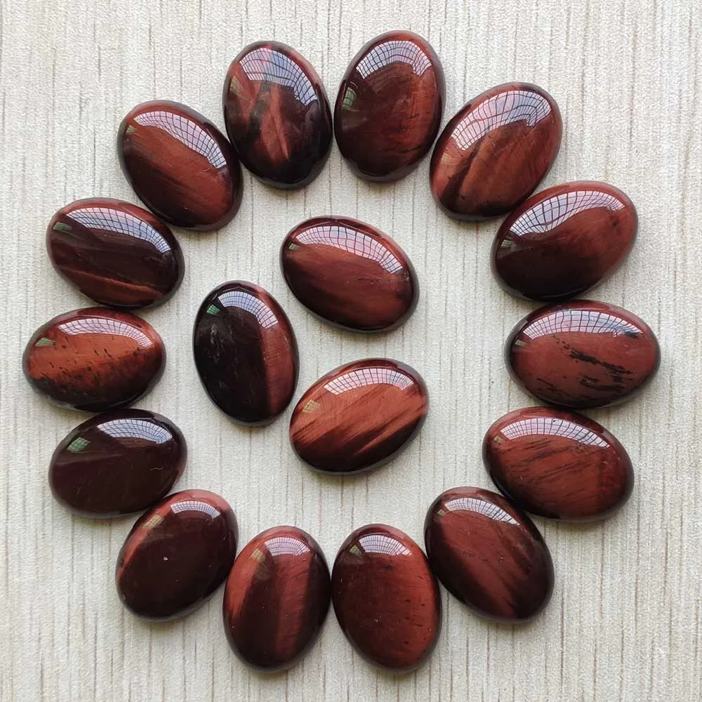Diablo Organics Red Tiger's Eye Concave Stone Eyelets (00 gauge - 1 inch)
