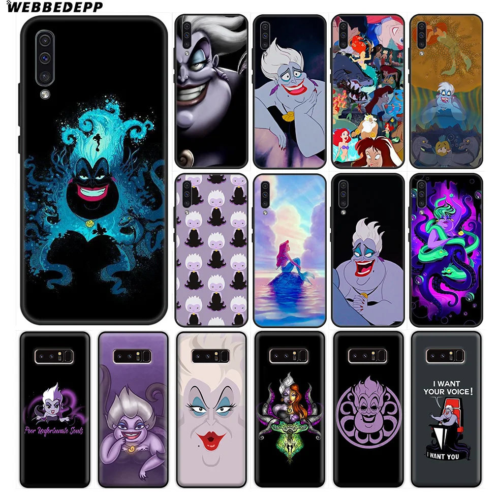 Урсула Русалочка мягкий чехол для samsung Galaxy A70s A50s A40s A30s A20s A20E A10s Note 8 9 10 плюс |