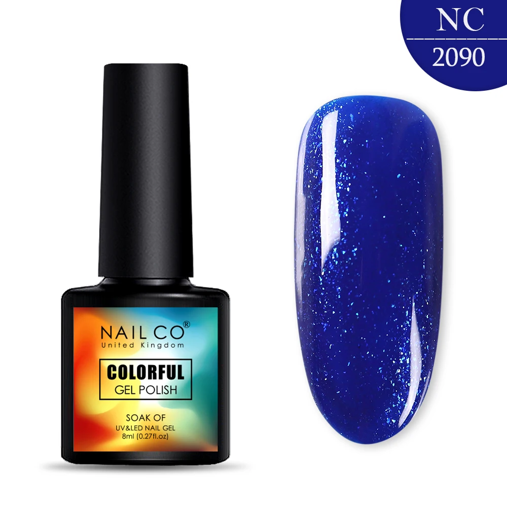 NAILCO, 8 мл, 130 цветов, Гель-лак для ногтей Lucky color, Гель-лак для ногтей, дизайн ногтей, Гель-лак Esmalte Nails Lak Hybrid Soak Off - Цвет: 2090