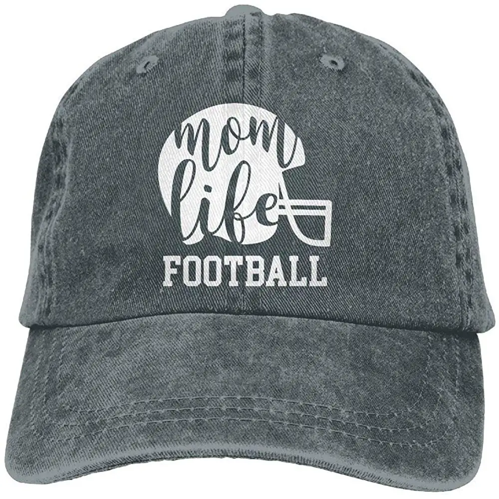 Мама Жизнь Футбол Унисекс джинсовая ткань шляпа от солнца регулируемая бейсболка