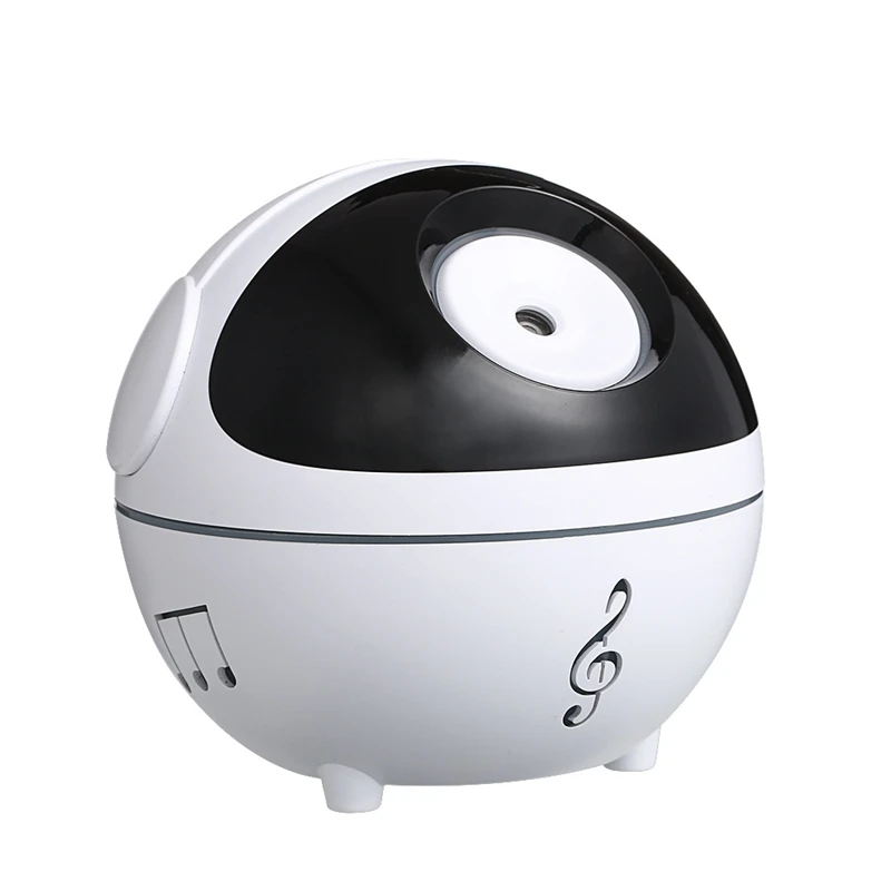 

350ML Music Ball Humidifier with Aroma Lamp Essential Oil Electric Aroma Diffuser Mini Air Humidifier White