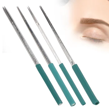 

50PCS Professional Eyebrow Tattoo Needles Microblading Pen Shading Blades Permanent Makeup Tattoo Supply