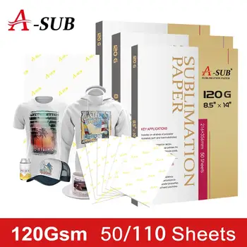 

Sublimation paper 50/110sheets 120g for Any Inkjet Printer with Sublimation Ink