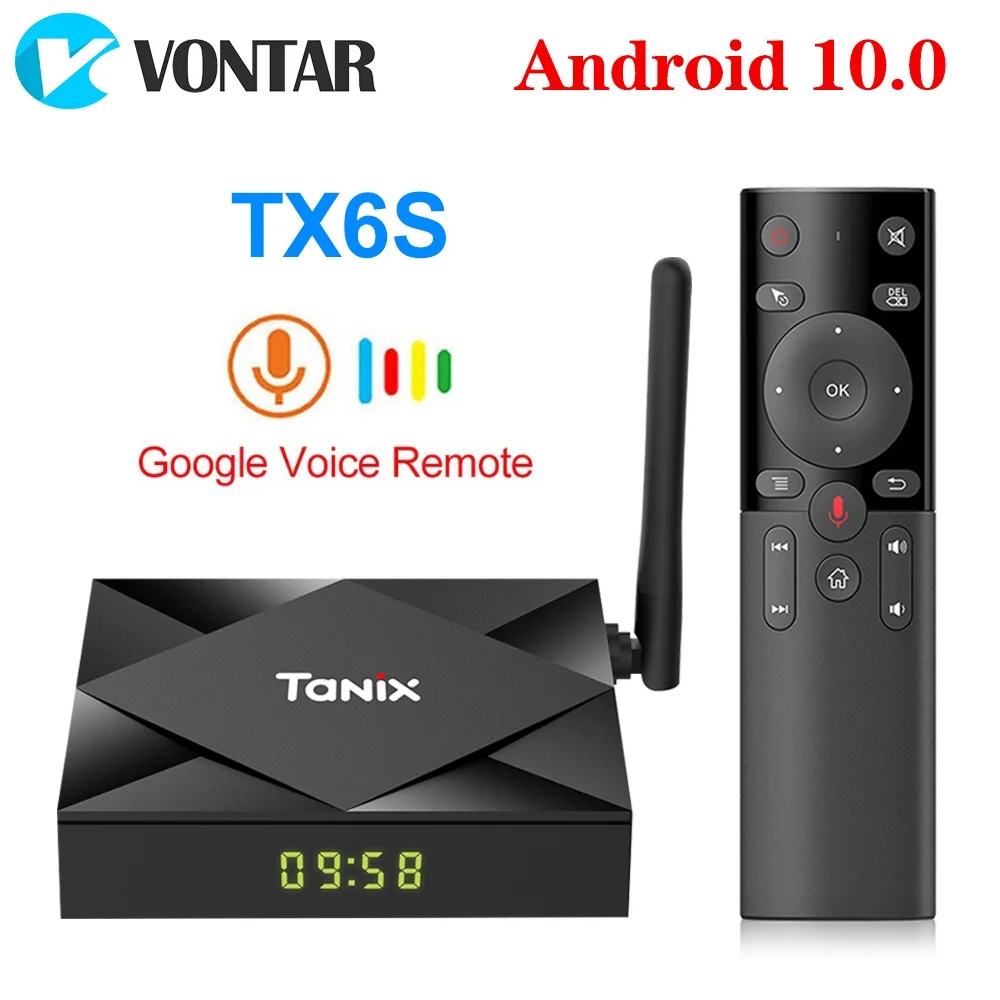 2020 Tanix TX6S Android 10 Smart TV BOX Allwinner H616 4GB 32GB 64GB TX6 Set Top Box Support 4K Duble WiFi Youtube 2G 8G