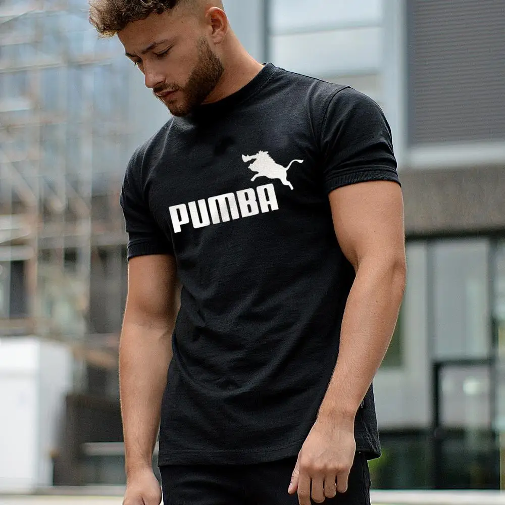 

Unisex Pumba Logo Merchandise Pumba Hip Hop Tee Shirt Round Neck Geek T Shirt S-6XL Big Size