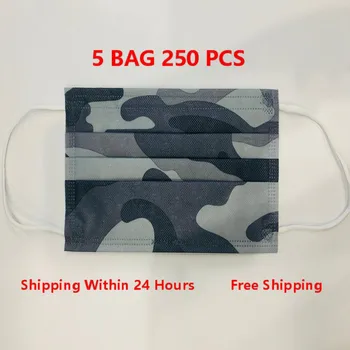 

Disposable Camouflage Medical Mask Non Woven 3 Ply Filter Mascherine Surgical Face Mouth Masque Anti-Dust Маска Safe Mascarillas