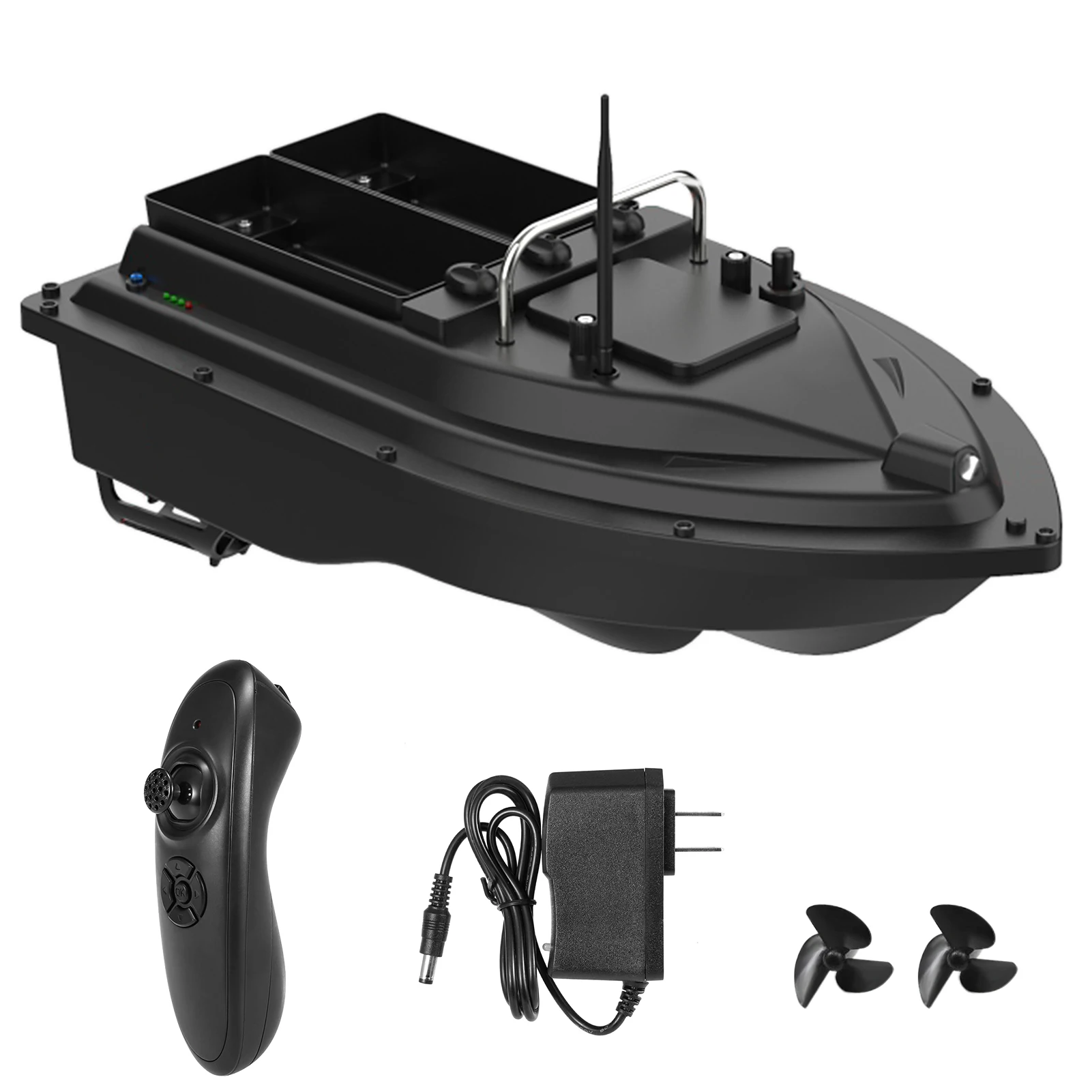 GPS Fishing Bait Boat 500m Remote Control Bait Boat Dual Motor Fish Finder 2KG Loading Support Automatic Cruise/Return/Route fish finder remote control bait boat
