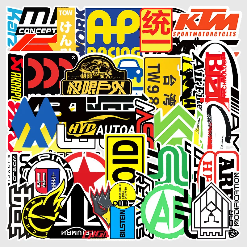 50 шт. изменение гоночный автомобиль Экстремальные виды спорта аниме