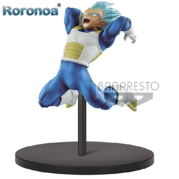 

RORONOA Original Banpresto Dragon Ball Super ULTIMATE SOLDIERS Vegeta Blue Hair Action Figure SSGSS Model Figurals Model Toys