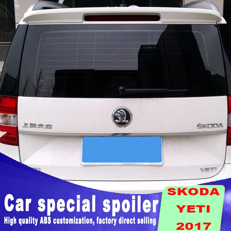 Хит продаж спойлер на крышу заднего окна крылья для Volkswagen VW SKODA YETI белый черный