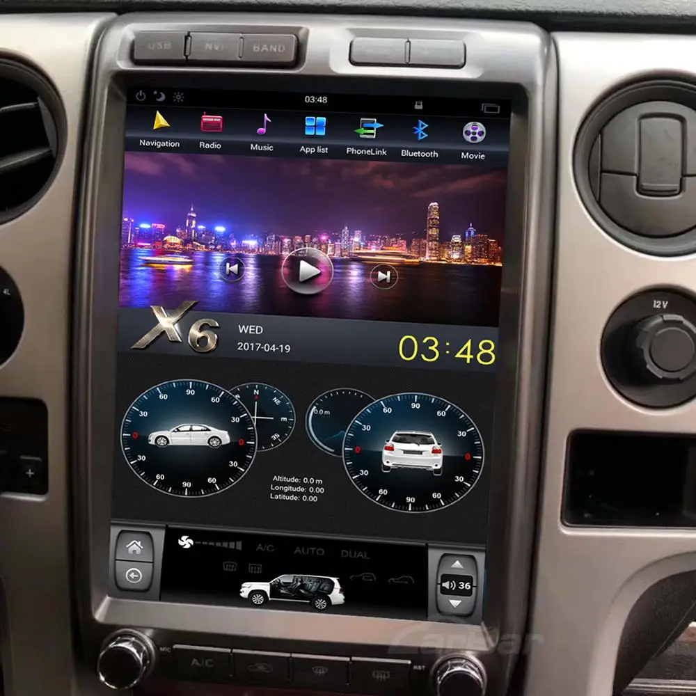 

Carbar 13" Tesla Screen Android 9.0 Car DVD GPS Radio Stereo Multimedia Player For Ford F150 2009-2014 Head Unit Audio Carplay