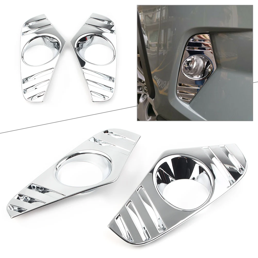 RAV4 хромированная Автомобильная передняя противотуманная фара декоративная