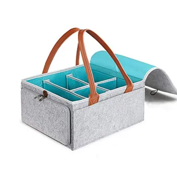

Eco Friendly Practical Easy To Carry Foldable Large Capacity Detachable Cleaning Multipurpose Pouches Diaper Storage Bag Durable