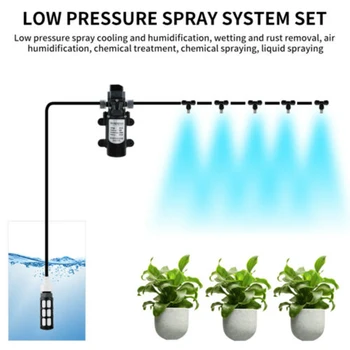

12M 12V Electric Pump DIY Micro Drip Irrigation System Plant Self Watering Garden Hose Kits Garden Hose Micro Drip Watering Kits