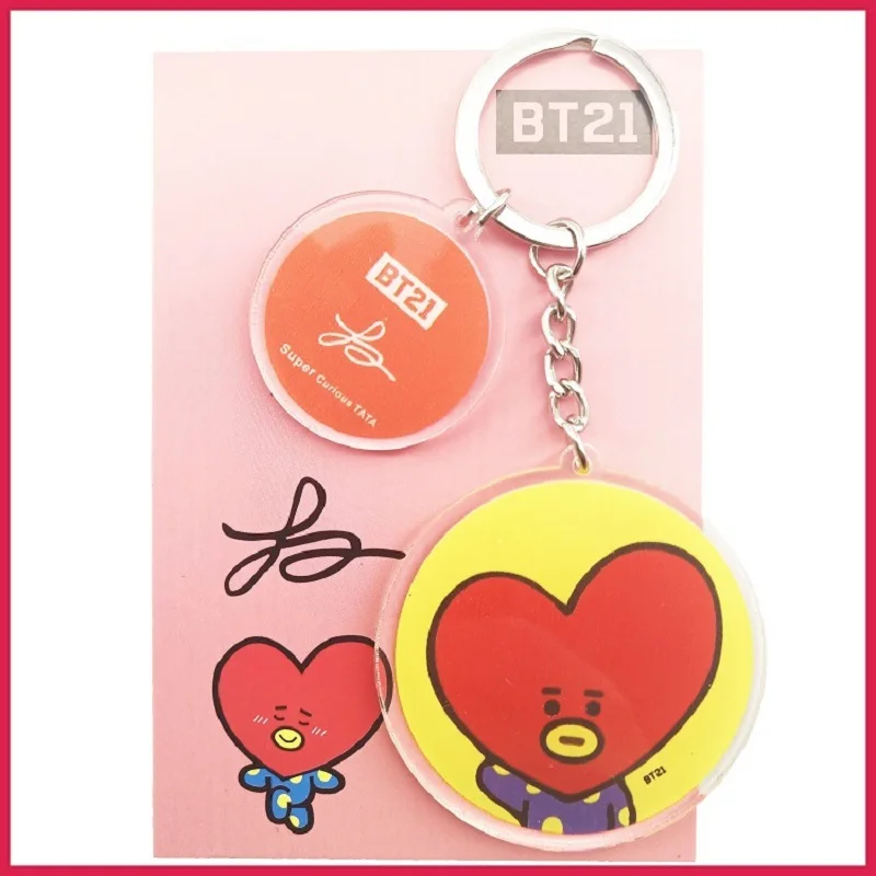 a KPOP Bangtan брелок для мальчиков Корейская группа мультфильм фигура кулон брелок подарки - Цвет: a