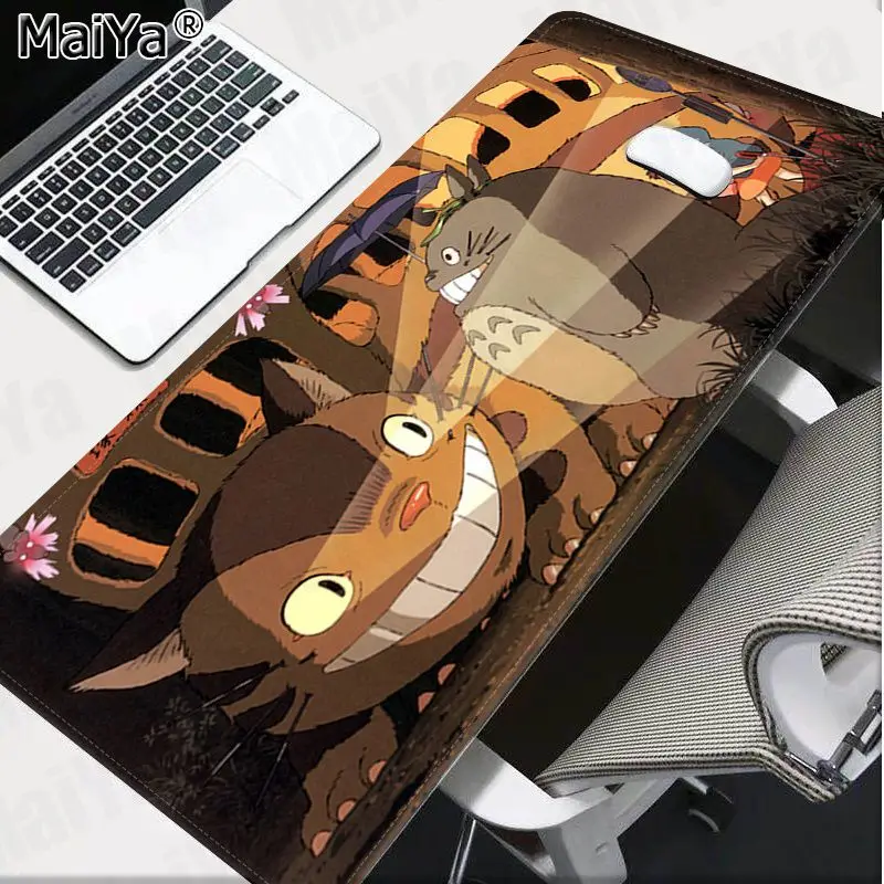 Lock Edge 30x80cm Maiya нескользящий ПК Тоторо аниме ноутбук игровой мыши коврик для мыши большой коврик для мыши клавиатуры коврик - Цвет: Lock Edge 30x80cm