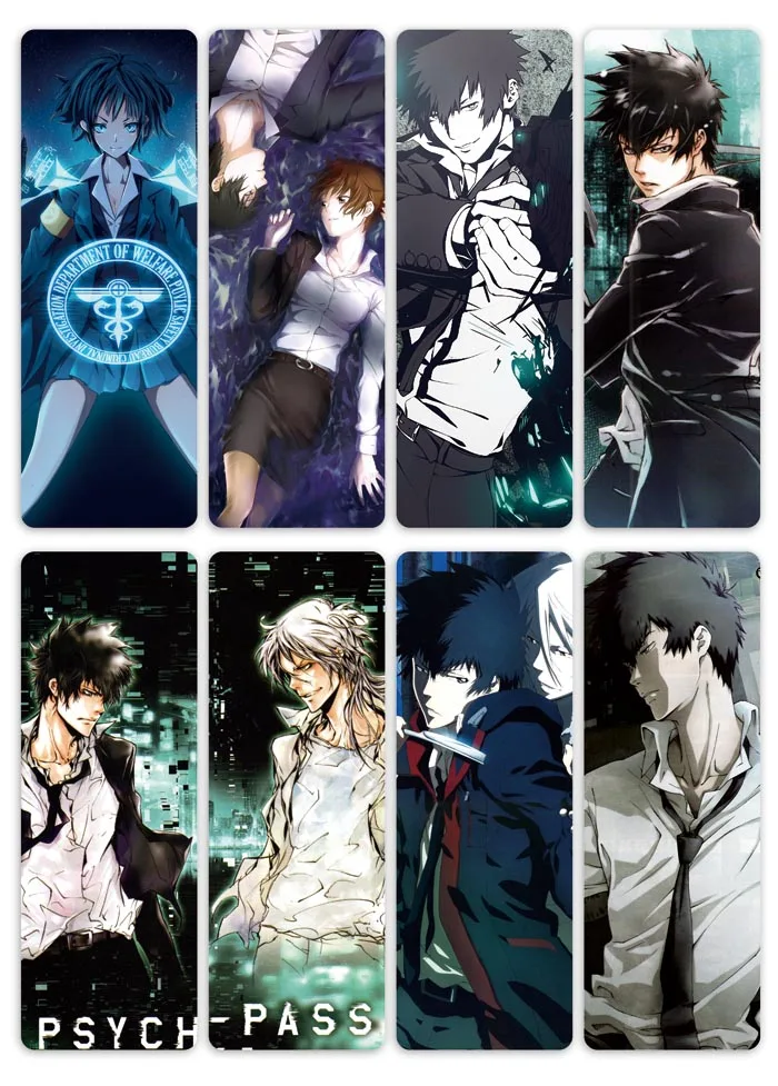 8pcs Set Anime Pvc Bookmark Of Psycho Pass Kogami Shinya For Cosplay Diy Accessories Or Collection Costumes Diy Aliexpress