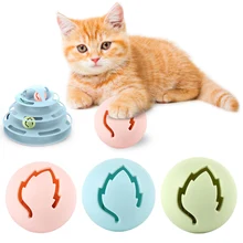 Pet Cat интерактивная игрушка забавный трек Кот роликовые игрушки трек игровой мяч