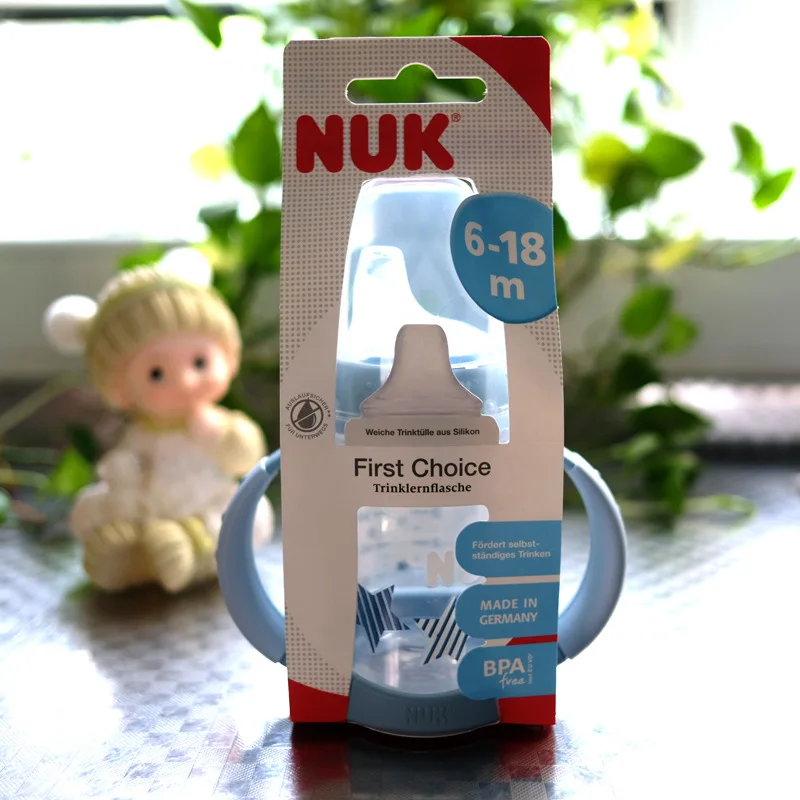 

Special Offer! Nuk Sippy Cup Baby Drinking Cup Wide Aperture Plastic Training Cup Sippy Cup Infant Silica Gel with Handle