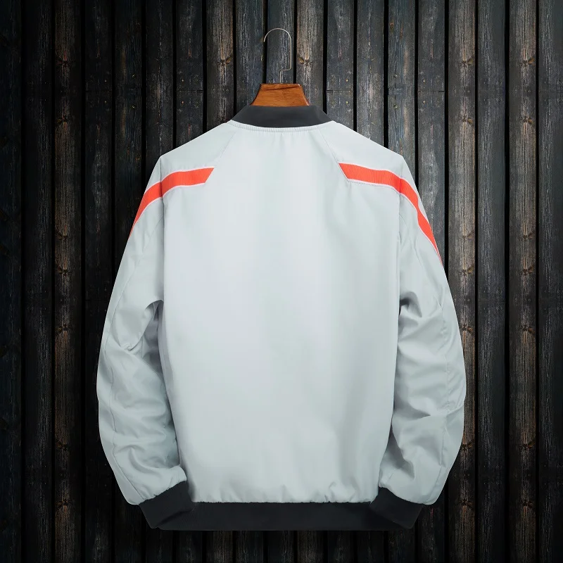 80% OFF 2019 Spring New Men's Bomber Zipper Jacket Male Casual Streetwear Hip Hop Fit Pilot Coat Men Clothing Plus Size 4XL