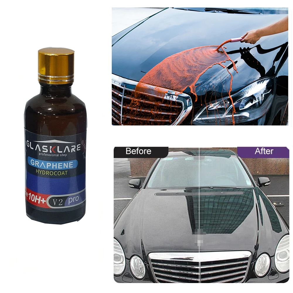 Auto Beauty Car Ceramic Coating 12H Liquid Glass Graphene Nano-plated Crystal Hydrophobic Car Plating Anti-Scratch Polish