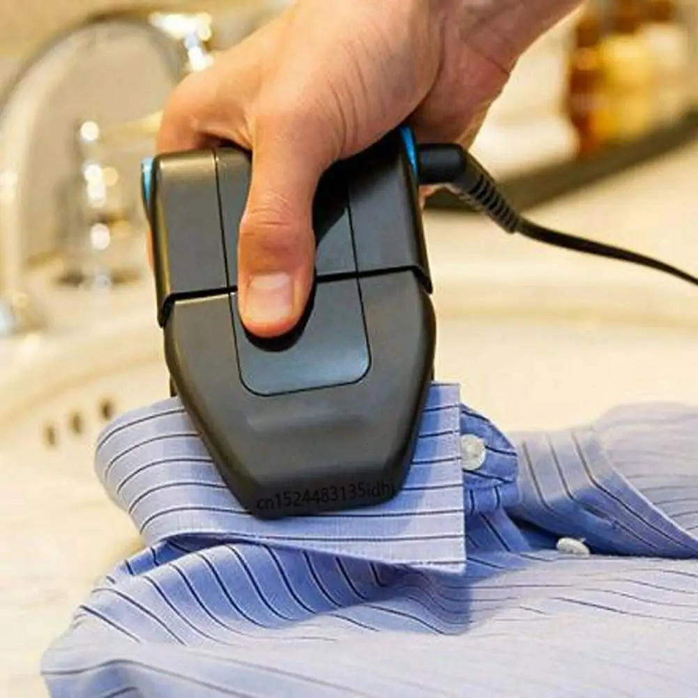 

Mini Folding Portable Iron Compact Touchup And Perfect Electric Travel Iron EU UK Plug For Collar Clear Folds Drop/shipping
