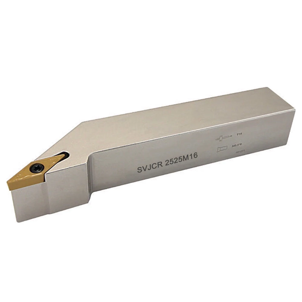 SVJCR 1212 1616 2525 Right External Turning Tool Holder CNC Lathe Cutter For Carbide Inserts VCMT110304 VCMT160404
